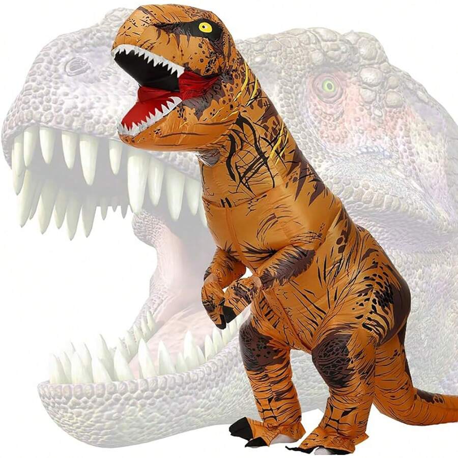 1 Disfraz Inflable De Dinosaurio, Disfraces Inflables De T-rex, Disfraz De Navidad, Disfraz Para Adulto