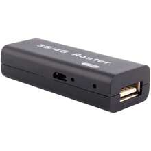 Wireless Router,Network Router Mini Portable 3G/4G WirelessN USB WiFi Hotspot Router AP 150Mbps WLAN LAN RJ45 - Czarne - Zobacz 4