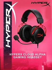 原装 HyperX Cloud Alpha 游戏耳机 有线和无线 电子竞技 带麦克风 耳机 适用于 PC 笔记本电脑 - 黑色 - 查看 1