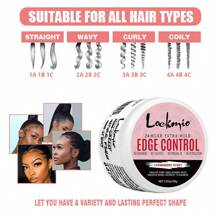 LOCKMIO强力定型啫喱，不油腻不结块定型蜡，适用于柔顺亮泽的头发和假发，草莓香味（30克/50克/113克/250克）