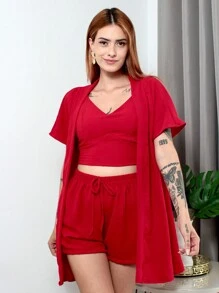 Women Two-Piece Outfits - Màu đỏ - Xem 1