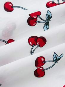 少女櫻桃印花連衣裙 - 彩色 - 查看 5