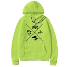 Men Sweatshirts - 青檸色 - 查看 1