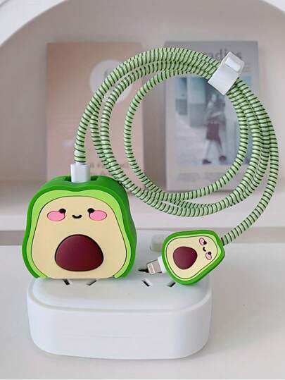 Protector de cable de carga, protector de cable de datos compatible con cargador de teléfono Apple 12/13/14/15, funda protectora anti-rotura de 20w para cable de carga 11pro con correa de enrollado