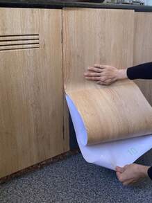 1捲木質壁紙接觸紙,磨損木紋接觸紙,鄉村風格剝離式自粘防水壁紙,可拆卸木紋壁紙捲,啡色