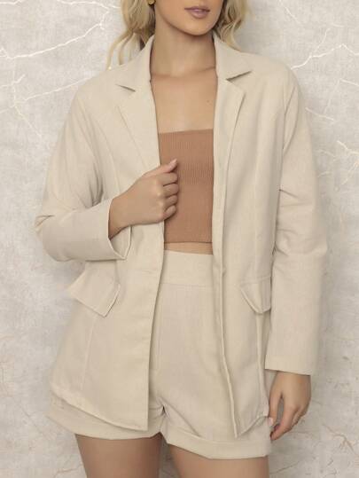 Conjunto Mirella Linho Blazer e Short Lançamento