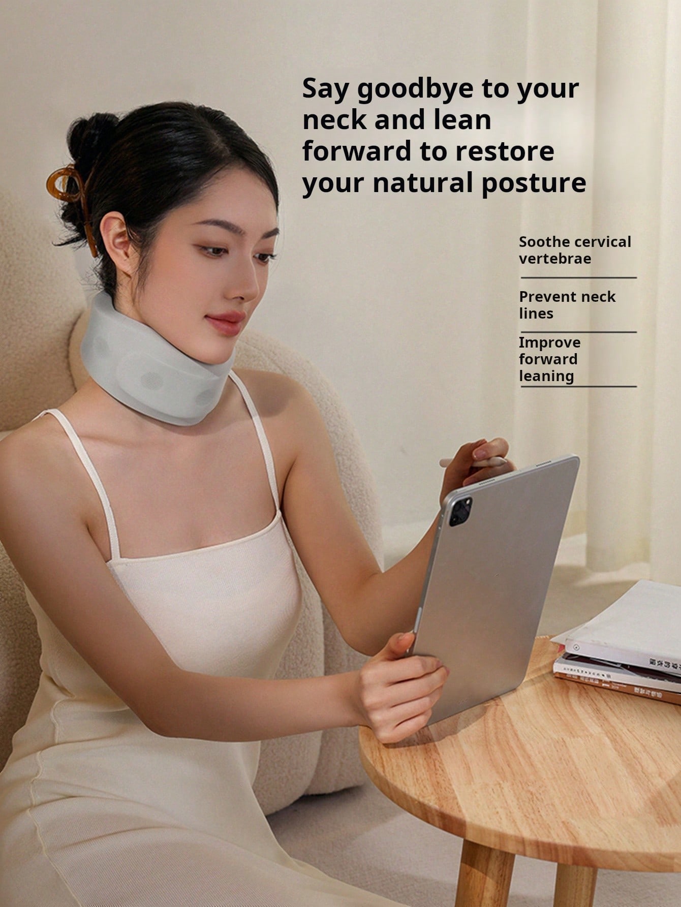 جهاز تصحيح فقرات الرقبة قطعة واحدة ، دعامة الرقبة...