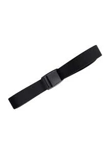 1pc Multicolor Unpunched Canvas Belt With Buckle, Unisex Korea Simple Style All-Match Belt Without Metal, Suitable For Daily Wear For Students With Ins Style. - Multicolor - View 5