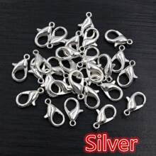 50pcs Small Alloy Lobster Clasp Hooks Connector For Necklace Bracelet Chain DIY Jewelry Making Accessories