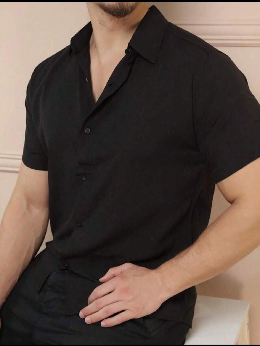 Men Shirts - màu đen - Xem 1