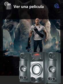 Barra De Sonido Teatro En Casa 2.1 con Subwoofer 2 En 1 con Conexión Bluetooth Conexiones USB, Óptico Y Auxiliar, Incluye Control Remoto | Sound Bar,Festival de música - Tipo de Enchufe A USA (110-127V) - Ver 10