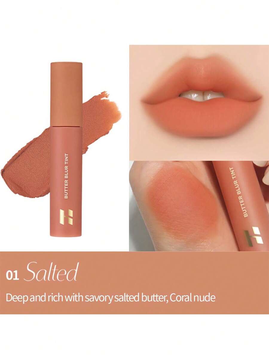 HOLIKA HOLIKA Butter Blur Lip Tint (01 SALTED) Korean Matte Lip Tint