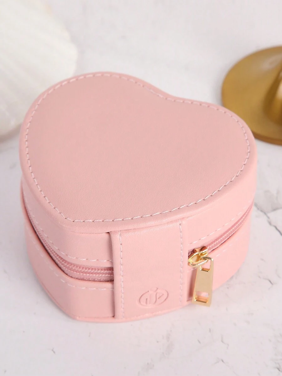 1 hộp đựng trang sức đựng nhẫn, vòng cổ và trái tim, quà tặng cho ngày lễ tình nhân khi trở lại trường - Xem 1