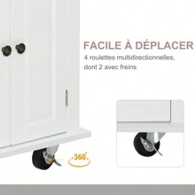 HOMCOM Storage Islands & Carts - White - View 2