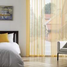 1 Pieza Cortinas Minimalistas Estilo Moderno Nórdico Color Sólido - Adecuado Para Dormitorio, Sala De Estar, Habitaciones De Hotel, Etc.