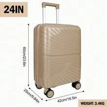 Asge Twin-Wheel Hardshell Luggage Set - M-L-XL Sizes For All Your Travels - 金色 - 查看 8