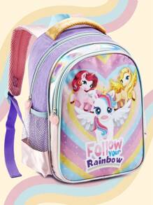 Mochila Infantil De Costas Feminina Grande Unicórnio Mochila Menina Escolar Padrão De Unicórnio Crianças Mochila Escolar Garotas À Prova D'Água Bolsas
