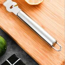 1pc Lemon Zester Grater Stainless Steel Peeler Kitchen Stuff Kitchen Accessories Kitchen Gadgets,Vegetable Fruit Tools,Kitchen Items,Cutter,Food,Salad,Decor,Storage,Party,Birthday. - Stainless Steel - View 9
