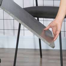 HOMCOM Table de cuisine pliable table à manger pliante 2 plateaux rabattables avec 2 tiroirs 1 placard et 1 étagère de rangement 120 x 60 x 76,5 cm - blanc et chêne - Gris - Voir 10
