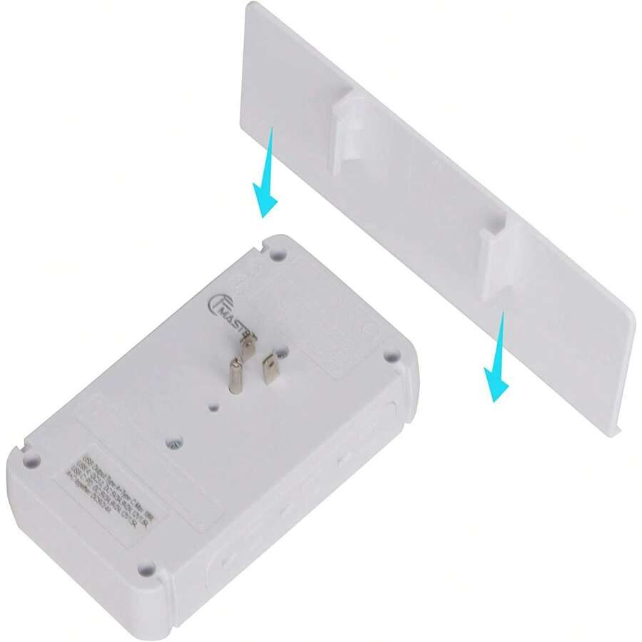 DC DICLASSE 2 Pack Wall 8 Outlet Plug Surge Protector USB A+C Ports