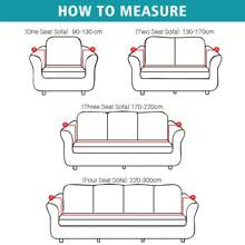 1/2/3/4 Sitzer Sofa Überwürfe Sofabezug Stretch elastische Sofahusse Sofa Abdeckung - Muster Nr. 2 - Übersicht 7