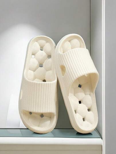 Unisex EVA Lightweight Non-Slip Quick-Drying Breathable Shower Slippers, Suitable For Summer Indoor Home Bathroom Swimming Pool Shower, Antibacterial Odor-Resistant, Fashion Couple Style Home Bathroom Hotel Beach. Ladies Slippers, Slippers, Plastic Slippers, Home Slippers