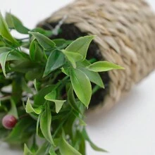 1入組盆栽植物，人造花卉裝飾，適用於家居和旅館裝飾，桌面裝飾，逼真的綠色植物用於花藝藝術，婚禮裝飾，室內外裝飾，客廳，臥室，辦公室裝飾 - 綠色 - 查看 6