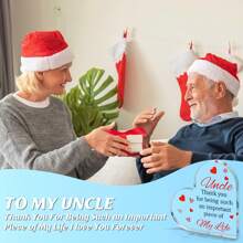 1入組透明心形亞克力牌匾,叔叔禮物帶語錄 - 父親節生日禮物,從姪女姪子送給叔叔的桌面裝飾卡禮物,創意美學家居辦公室裝飾,桌上擺設,紀念禮物,精緻禮物的理想期間禮物,藝術工藝裝飾禮物,新房禮物 - 無色 - 查看 4