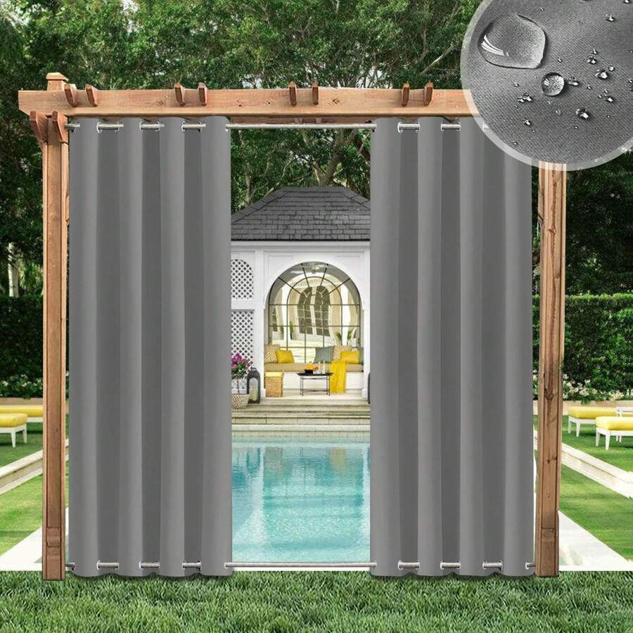 Tenda da esterno superiore e inferiore con occhielli, antivento, impermeabile, protezione solare, veranda, cabana, portico, gazebo