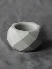Diy Silicone Mold For Making Faceted Rhinestone Succulent Planter, Concrete & Gypsum Casting, Round Storage Box, Epoxy Resin Casting, Candle Making And Home Decoration - White Silicone Mold - View 7