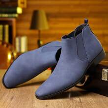 1 par de nuevas botas Chelsea para hombre, botas elegantes y casuales para negocios
