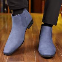 1 par de nuevas botas Chelsea para hombre, botas elegantes y casuales para negocios