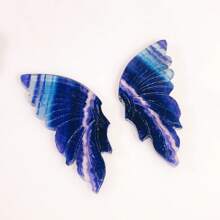 一對天然水晶彩虹螢石石蝴蝶翅膀家用蝴蝶裝飾品天然水晶寶石水晶用於治療。 - 彩色 - 查看 9