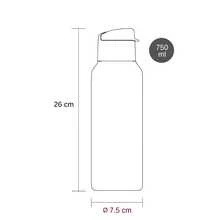 Eco Active 750ml Tupperware - Blanco Aperlado - Lila (Libelulas) - Ver 7