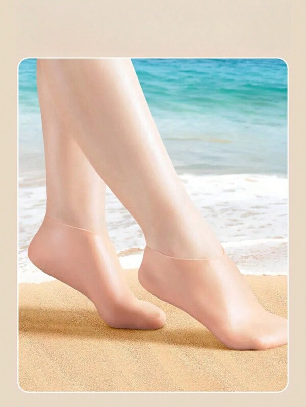 1 Coppia Calzini Idratanti In Silicone Per La Cura Dei Piedi, Calzini Protettivi Pedicure Antifessurazioni Con Funzione Esfoliante, Adatti Per Massaggio Ai Piedi, Spa Per I Piedi E Cura Idratante Dei Piedi