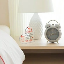 1入組透明心形亞克力牌匾,叔叔禮物帶語錄 - 父親節生日禮物,從姪女姪子送給叔叔的桌面裝飾卡禮物,創意美學家居辦公室裝飾,桌上擺設,紀念禮物,精緻禮物的理想期間禮物,藝術工藝裝飾禮物,新房禮物 - 無色 - 查看 8