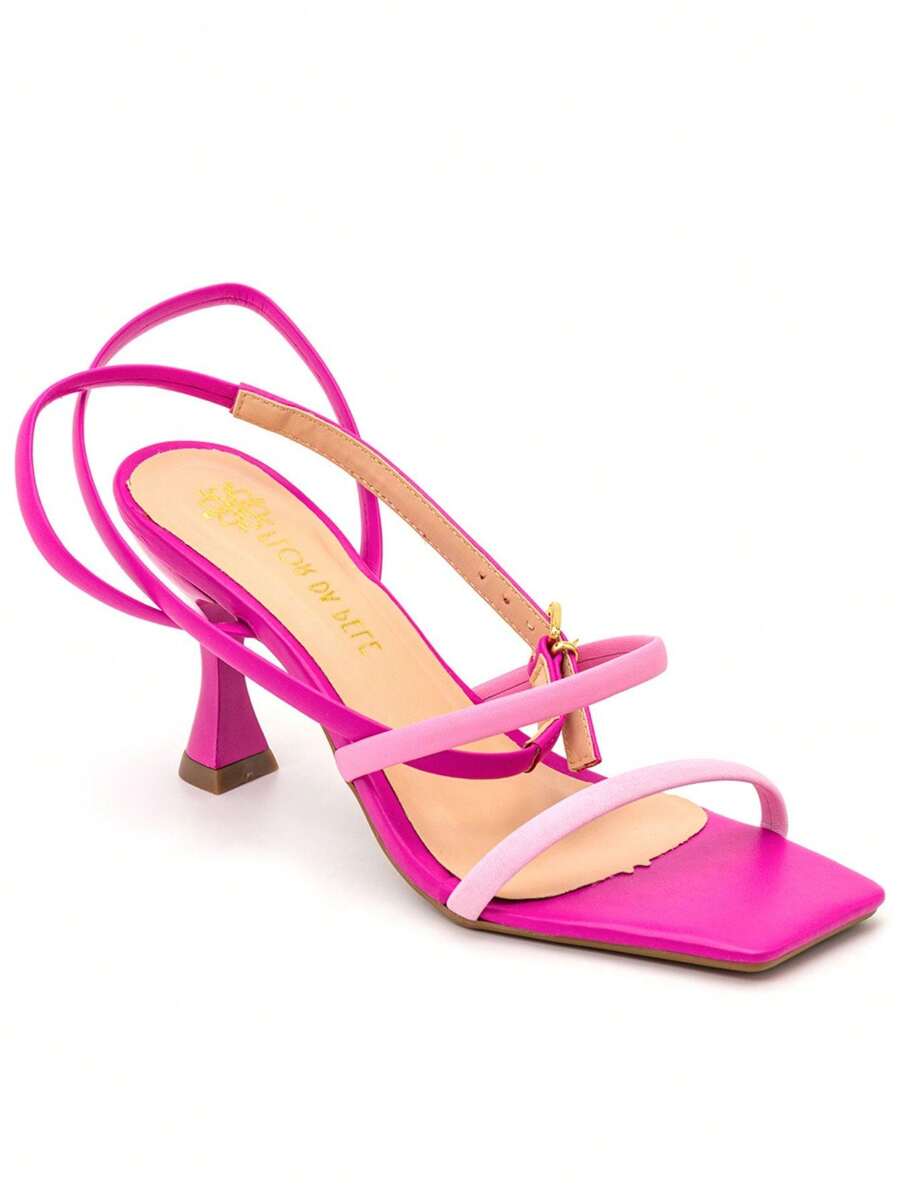 Women Heeled Sandals - 玫紅色 - 查看 1