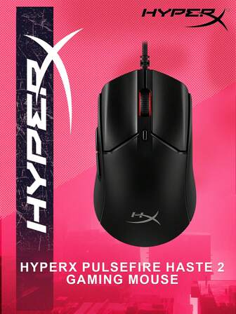 HyperX Pulsefire Haste 2 RGB Wired Gaming Mouse 8000Mhz Opto-electronic Wired Up to 26000 DPI 5-8 Programmable Buttons