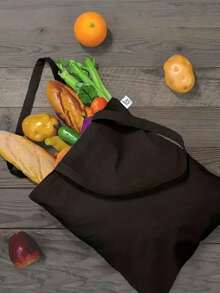 2入組肩背包配化妝包,時尚經典花紋包組,輕量肩背購物袋配手提包 - 黑色 - 查看 9