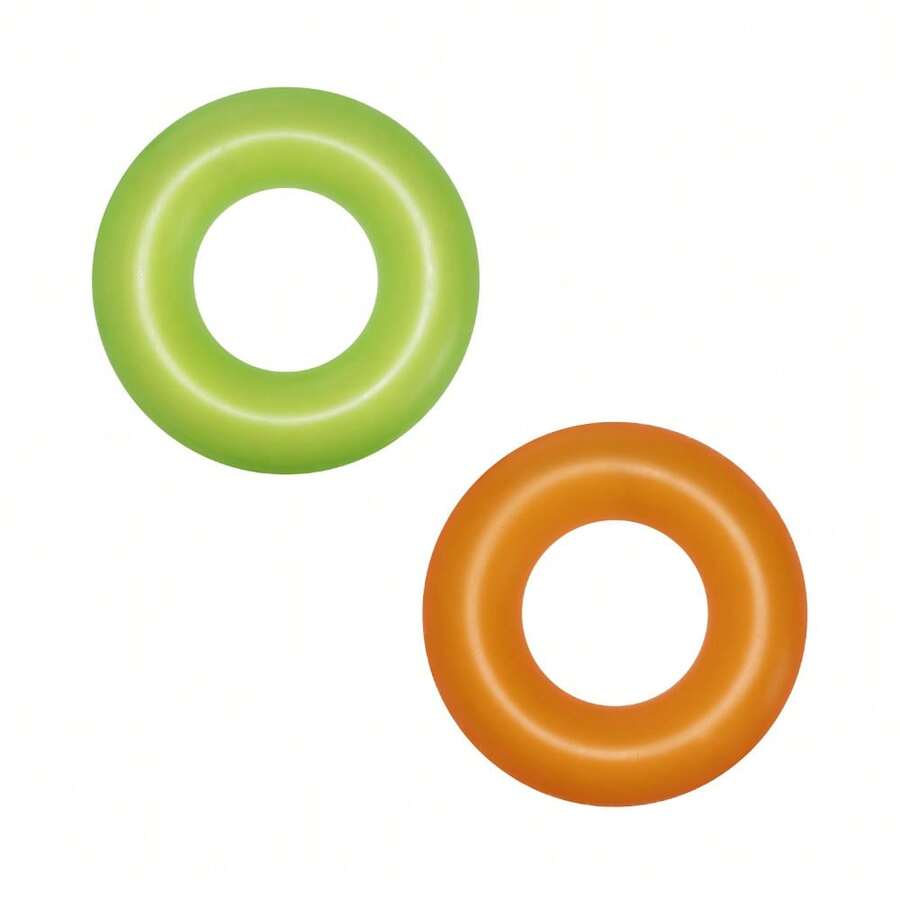2 Lifesavers Inflatable Donut Float For Children Economical Pool Float For Children Hona Inflatable Lifesaver Float 91 Cm Pack Of 2 Pieces - Multicolor - View 1