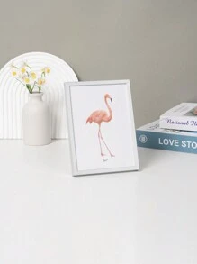 Wall-Mounted/Tabletop Dual-Use Minimalist Style Wpc Photo Frame (Including Photo Paper) Suitable For Home, Bedroom, Dining Room, Living Room (Random Photo Paper Dispatched)