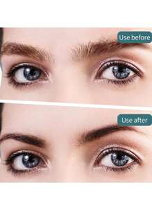 1支附有梳子的眉毛修剪剪刀,可修剪眉毛,修眉剪,修飾剪,專業精密修眉剪剪刀,附梳子和防滑手指握把 - 粉色 - 查看 3