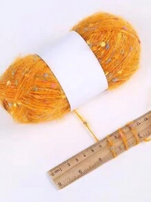 1 sợi len chấm khăn sợi đan, dây dệt kim cầu vồng bóng bàn màu hỗn hợp, 50g, được sử dụng để đan tay tự làm, móc, mũ, áo len, ví, quần áo búp bê, v.v. - màu xám khói - Xem 6