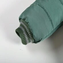 男孩的新外套,男孩時尚冬季寬鬆夾克,拉鍊長大衣,溫暖的毛皮領