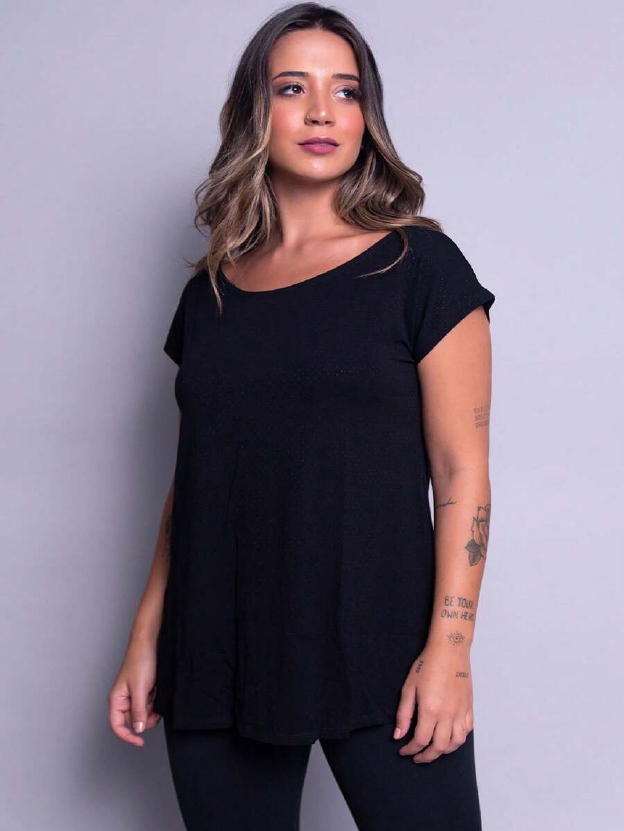 Women Sports Tees & Tanks - màu đen - Xem 1