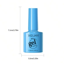 XEIJAYI 1瓶7.3毫升蓝色指甲油凝胶，美甲用品，半永久美甲，可卸LED/UV凝胶指甲油 - 藍色 - 查看 6