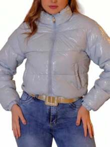 Women Down Coats - Màu xanh nhạt - Xem 2