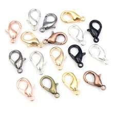 50pcs Small Alloy Lobster Clasp Hooks Connector For Necklace Bracelet Chain DIY Jewelry Making Accessories
