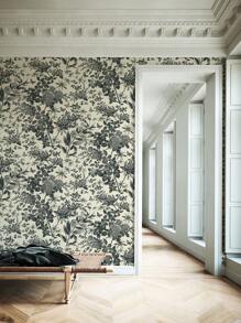 1入3m復古花卉壁紙,法式家居裝飾pvc自粘壁紙,家居櫥櫃裝修壁紙貼紙 - 黑色 - 查看 9