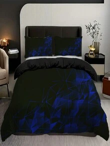 3pcs Họa tiết Hình học Bộ chăn ga gối , Mềm mại Thoải mái Chăn bông Che phủ , Đối với Phòng ngủ , Khách mời Phòng ( Che phủ + , Không có Cốt lõi ) - Nhiều màu - Xem 4